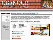 Tablet Screenshot of obenourroofing.com